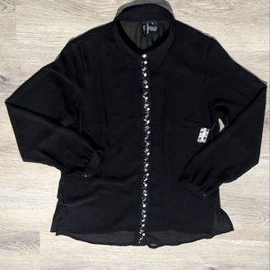 ⭐3/$10⭐New Directions Sheer Button Down